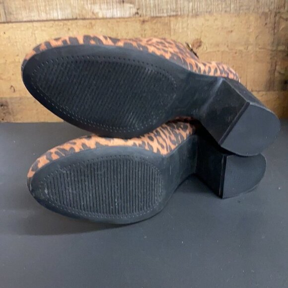 Steve Madden Confident Leopard Booties Animal Print Boots NEW 7.5 - Picture 5 of 6